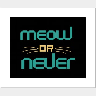 meow or never Posters and Art